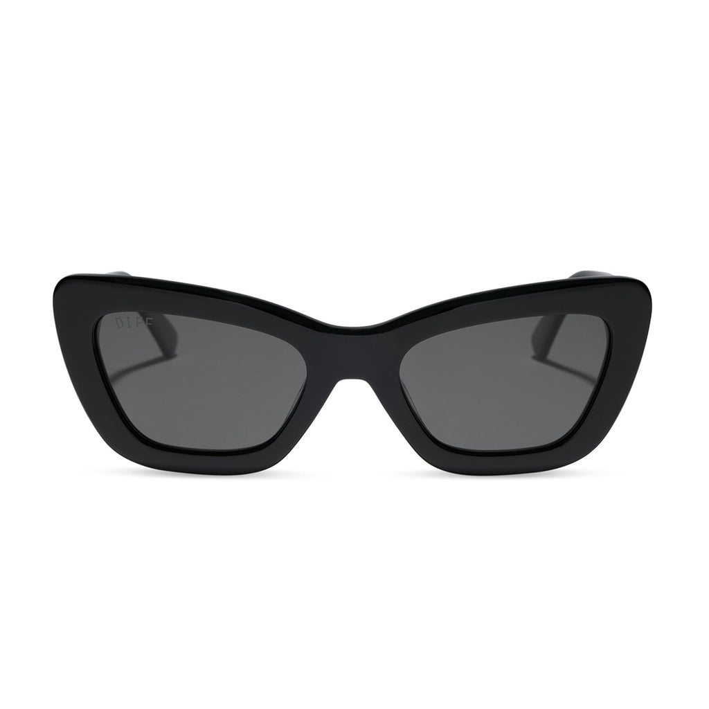 ADRIANA - BLACK + GREY + POLARIZED SUNGLASSES