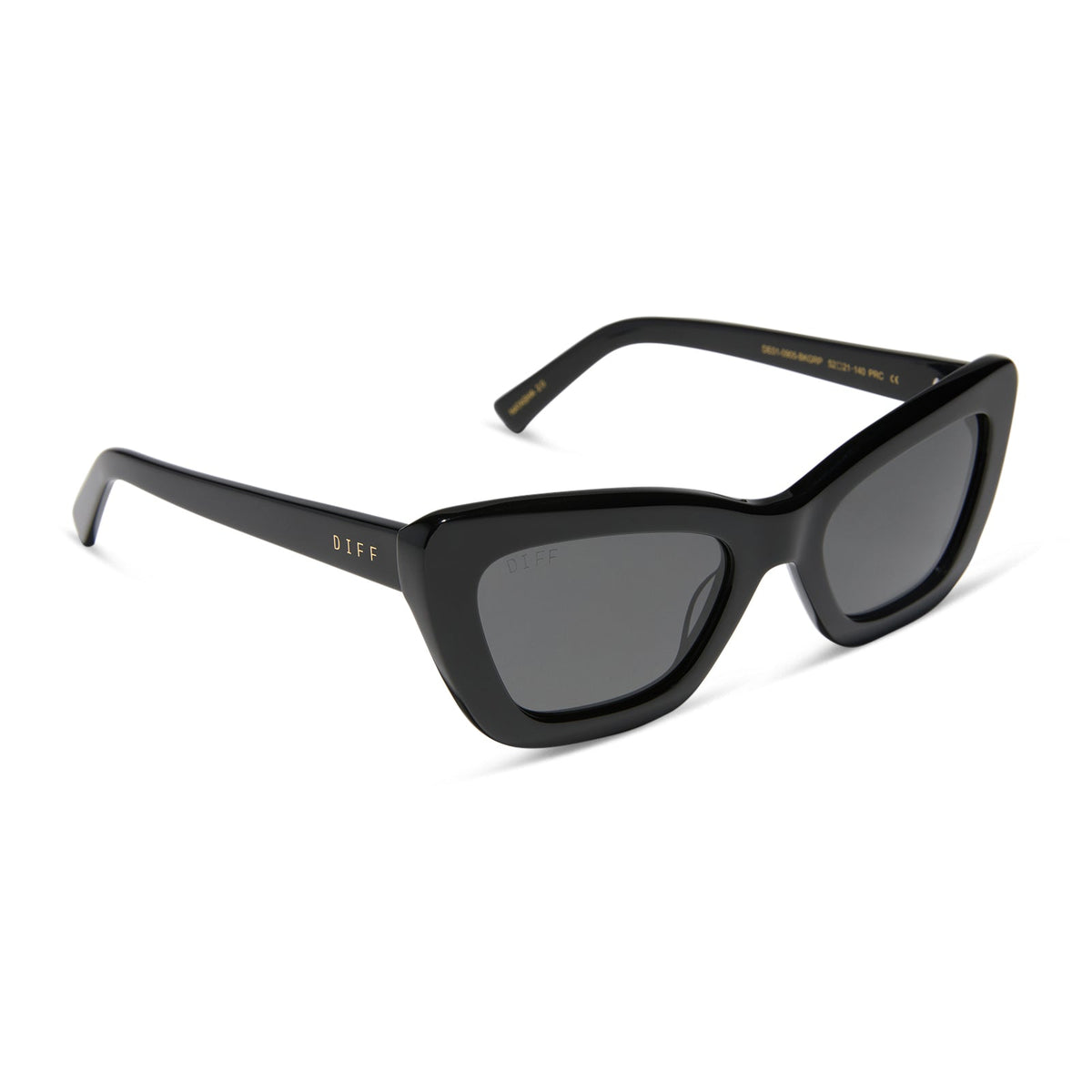 ADRIANA - BLACK + GREY + POLARIZED SUNGLASSES